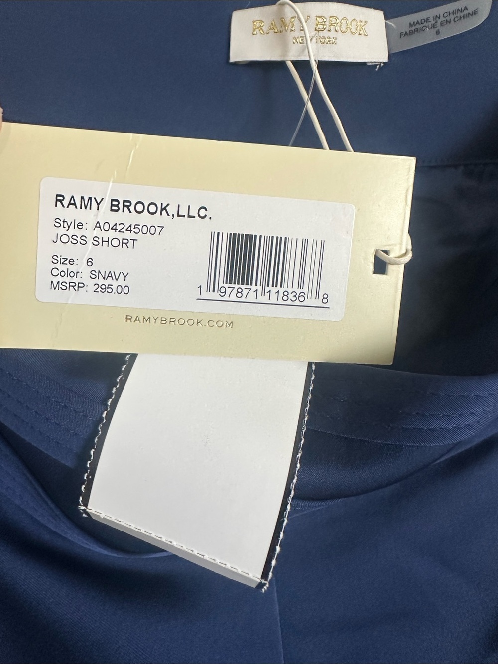 Ramy brook spring navy joss shorts - Picture 7 of 9